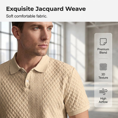 Men's Summer Lightweight Short-Sleeve Collared Shirt