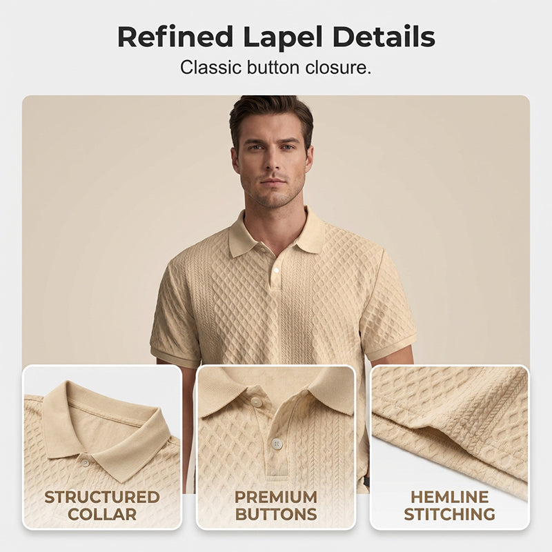 Men's Summer Lightweight Short-Sleeve Collared Shirt