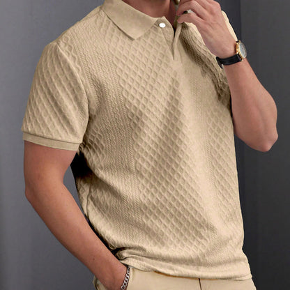 Men's Summer Lightweight Short-Sleeve Collared Shirt