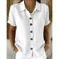 🔥2026 New Arrivals Special Offer-Women's Summer Casual Cotton-Linen Shirt