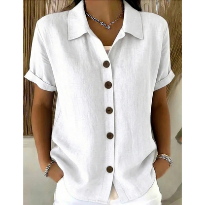 🔥2026 New Arrivals Special Offer-Women's Summer Casual Cotton-Linen Shirt