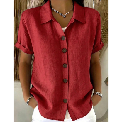 🔥2026 New Arrivals Special Offer-Women's Summer Casual Cotton-Linen Shirt