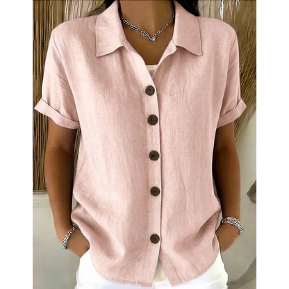 🔥2026 New Arrivals Special Offer-Women's Summer Casual Cotton-Linen Shirt