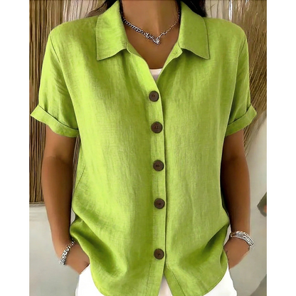 🔥2026 New Arrivals Special Offer-Women's Summer Casual Cotton-Linen Shirt