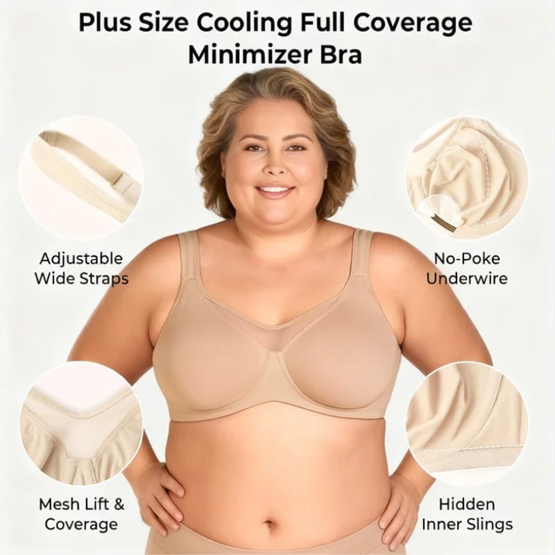 🔥Last Day Special Offer💐Women's Elegant Sheer Full Coverage Plus Size Bra
