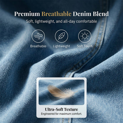 ⏳Time-Limited Special⏰Women's Short Sleeve V-Neck Denim Dress