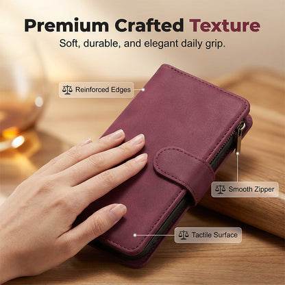 2-in-1 Magnetic PU Leather Wallet Case