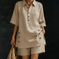 ⏳Time-Limited Special⏰Women's Summer Relaxed Fit Top and Shorts Set