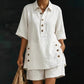 ⏳Time-Limited Special⏰Women's Summer Relaxed Fit Top and Shorts Set