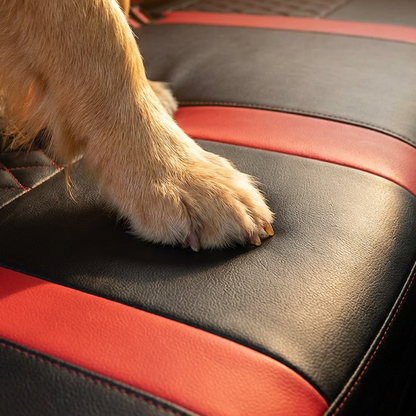 🔥Over 50,000 Sold 🚗 9-Piece Quilted Faux Leather Seat Covers – Car Interior Accessory ⏰