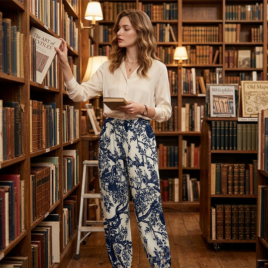 💥New Arrivals & Special Offers-Vintage Floral High-Waist Jogger Pants