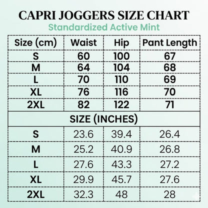 Women's Drawstring Capri Joggers with Pockets