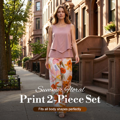 💥NEW HOT SALE💥Women's Summer Floral Print 2-Piece Set
