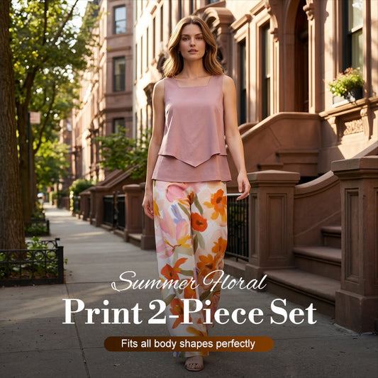 💥NEW HOT SALE💥Women's Summer Floral Print 2-Piece Set