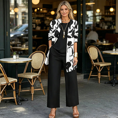 Women's Casual Comfortable 3-Piece Outfit Set