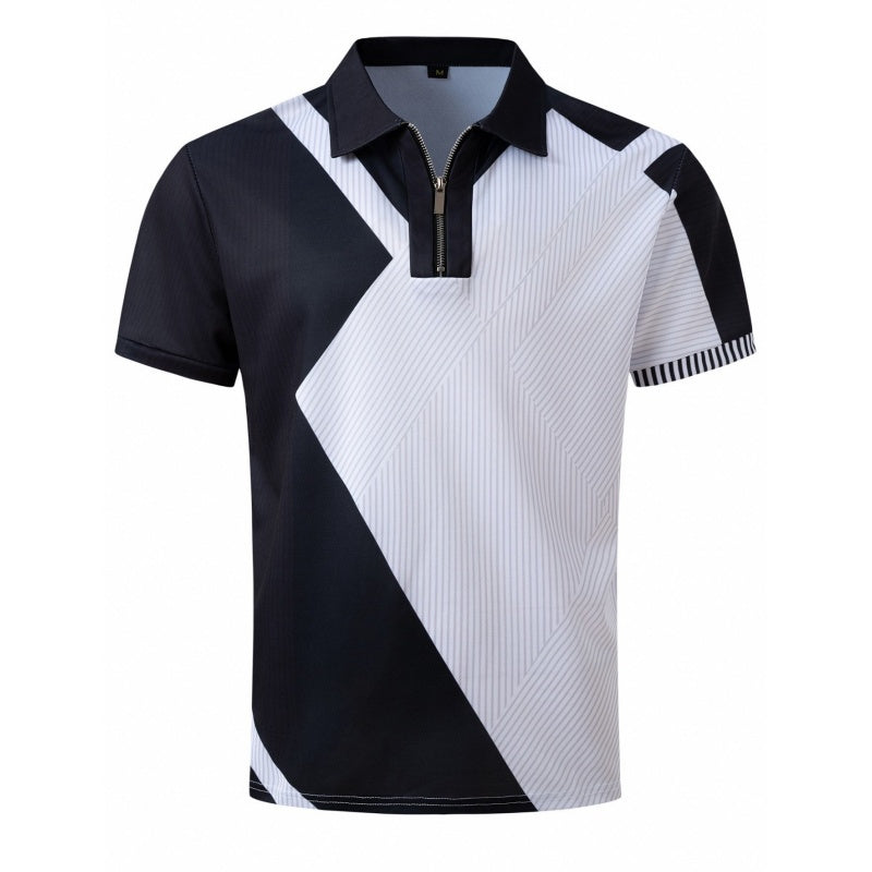 Men's Fashion Breathable Quarter-Zip T-Shirt