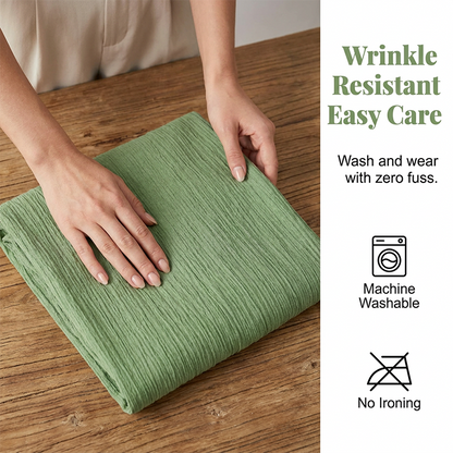 👖 50% OFF NOW!🌿 Women's Casual Solid-Color Loose-Fitting Pants – High-Waisted Wide Leg & Crinkle Texture – Comfy Lounge Trousers ✨