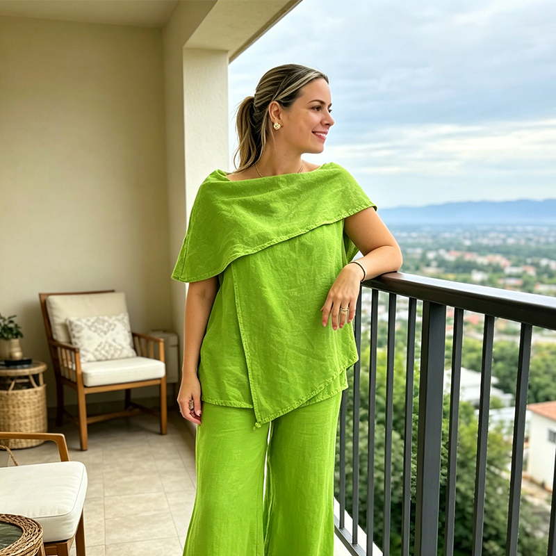 🎊Hot Summer Sale🎊🌟50K+ Sold!🧡50% OFF! Women's Casual Two-Piece Loose Fit Set – Soft comfy, relaxed fit, easy everyday wear🌷