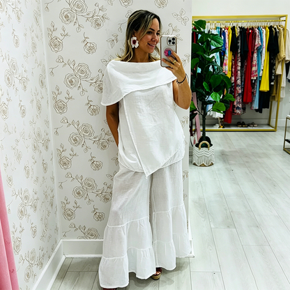 🎊Hot Summer Sale🎊🌟50K+ Sold!🧡50% OFF! Women's Casual Two-Piece Loose Fit Set – Soft comfy, relaxed fit, easy everyday wear🌷
