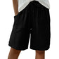 Women's Cotton Linen High-Waist Elastic Shorts