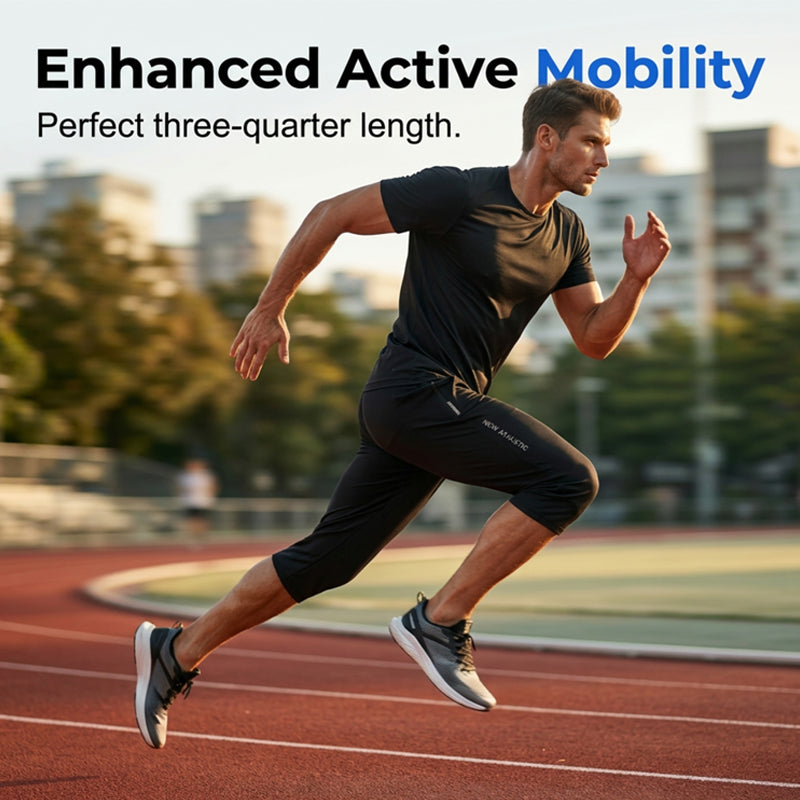 Men's Quick-Dry Athletic Capri Pants