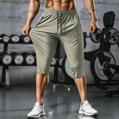 Men's Quick-Dry Athletic Capri Pants