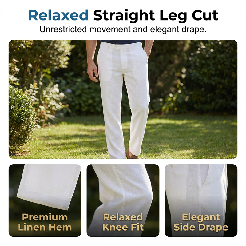 Men's Casual Straight Leg Pants