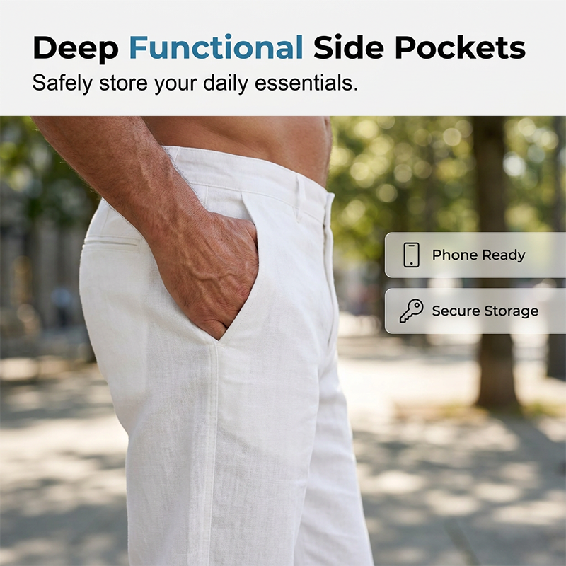 Men's Casual Straight Leg Pants