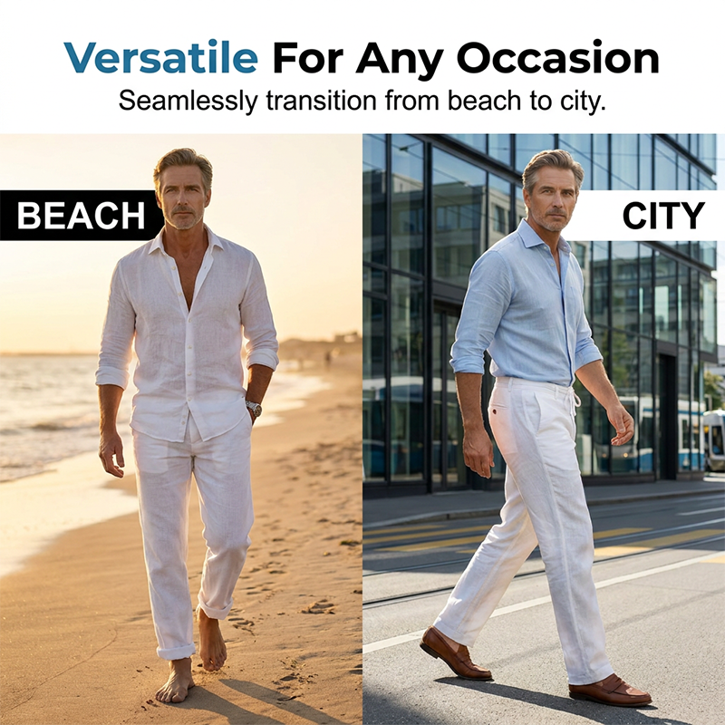 Men's Casual Straight Leg Pants