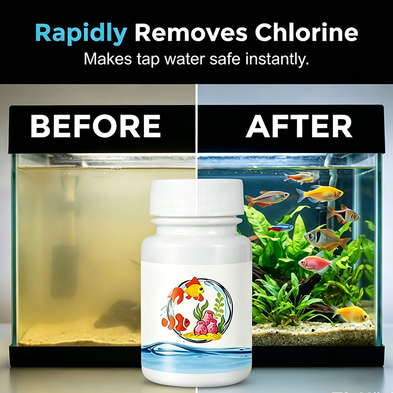 ⌛Buy more, Save more⏰🌿Instant Water Dechlorinator for Fish Tanks