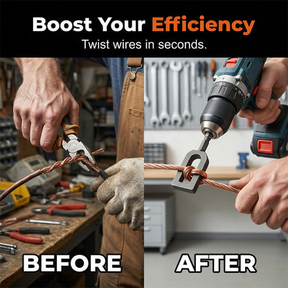 🔧 BUY 1 GET 1 FREE! ⚡ Electric Drill Wire Twisting Tool Bit – Quick wire twisting, durable & easy to use – Ideal for electrical work & DIY projects 🛠️