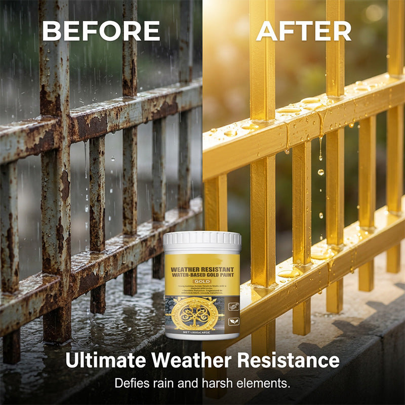 Buy 2 get 1 free✨Weather-resistant, water-based gold paint