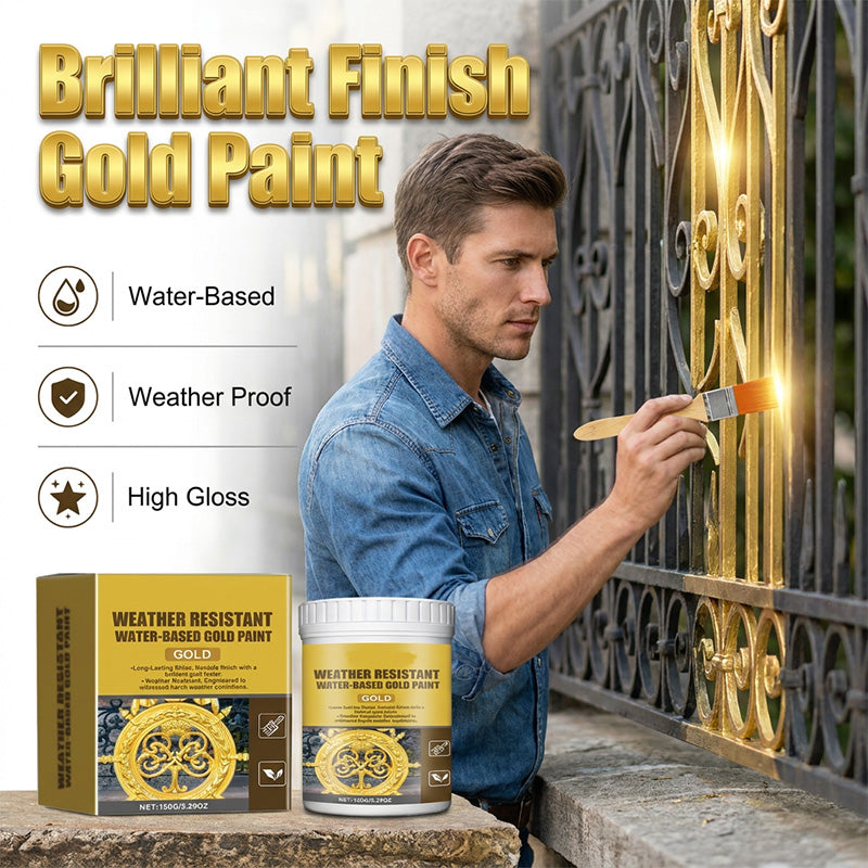Buy 2 get 1 free✨Weather-resistant, water-based gold paint