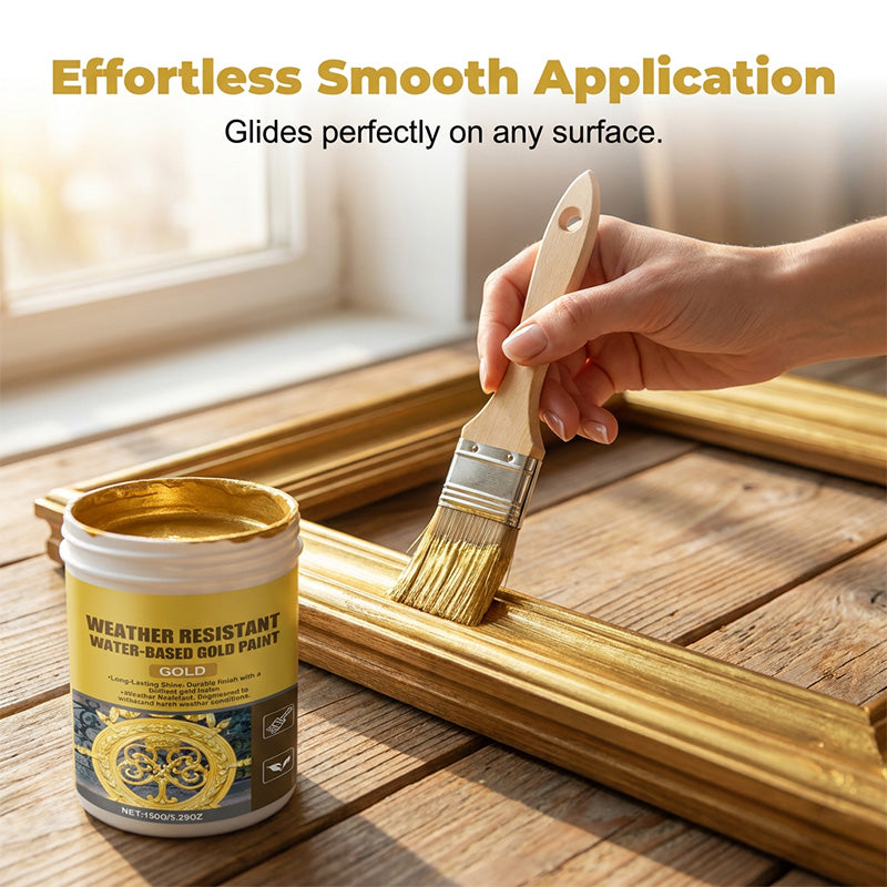 Buy 2 get 1 free✨Weather-resistant, water-based gold paint