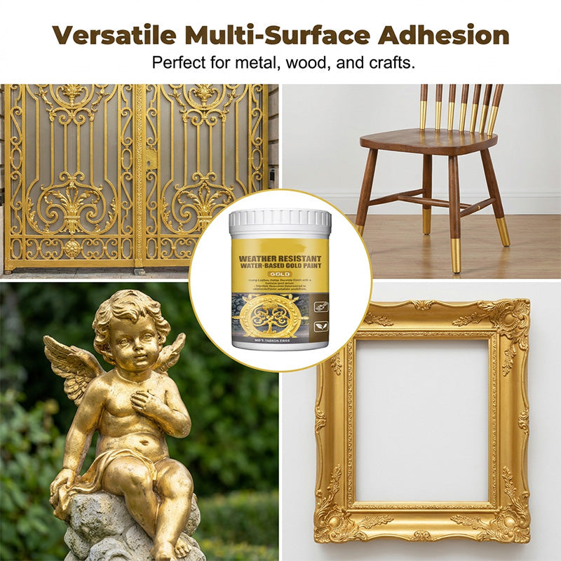 Buy 2 get 1 free✨Weather-resistant, water-based gold paint