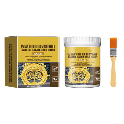 Buy 2 get 1 free✨Weather-resistant, water-based gold paint
