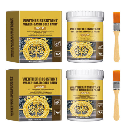 Buy 2 get 1 free✨Weather-resistant, water-based gold paint