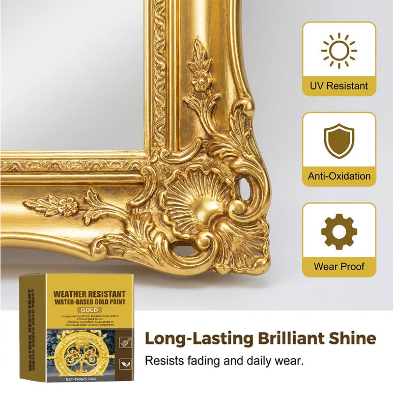 Buy 2 get 1 free✨Weather-resistant, water-based gold paint