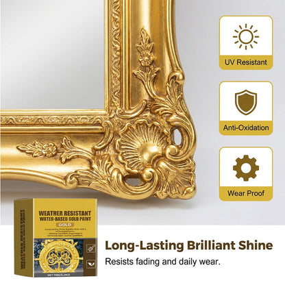 Buy 2 get 1 free✨Weather-resistant, water-based gold paint