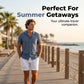 Men's Casual Linen Shorts with Pockets