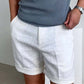 Men's Casual Linen Shorts with Pockets