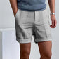 Men's Casual Linen Shorts with Pockets