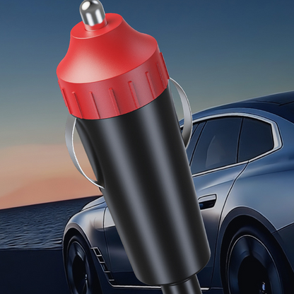 🚗 Multifunctional Car Charger with AC Outlets & USB 🔌