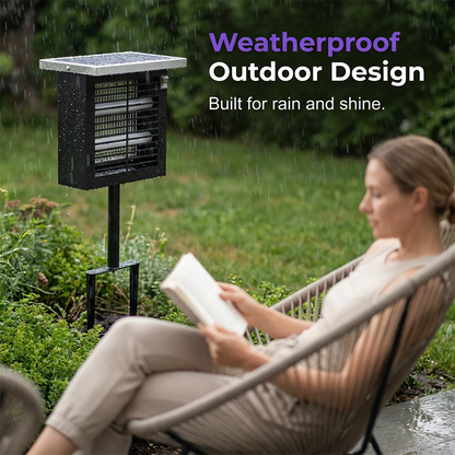 🦟 Keep Your Yard Bug-Free ☀️ Solar-Powered Outdoor Bug Zapper