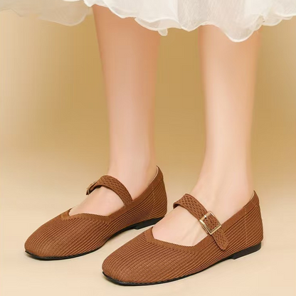 Elegance never goes out of style✨Breathable Square Toe Ballet Flats