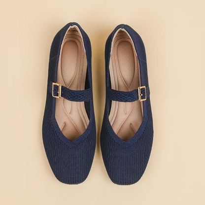 Elegance never goes out of style✨Breathable Square Toe Ballet Flats