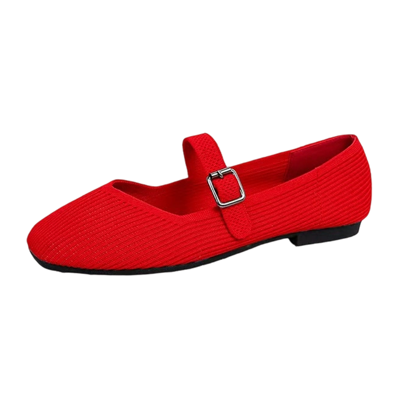 Elegance never goes out of style✨Breathable Square Toe Ballet Flats