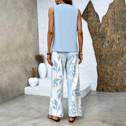 🎯 50% OFF – LOOK OF THE DAY! Women’s Matching Outfit – Flowy Trousers & Camisole Set ✨🌸 【Grab It Now】