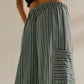 🔥Limited-time offer-Women's Striped Wide-Leg Drawstring Pants
