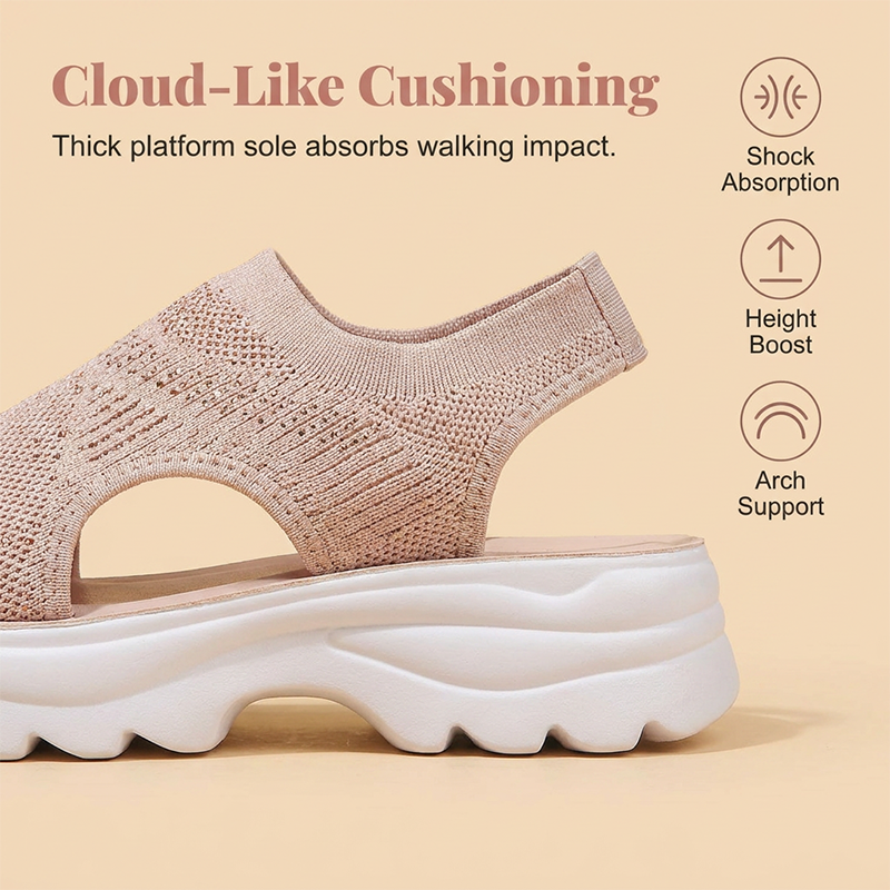 🔥Limited TimePromotion 49% OFF-Women's Breathable Mesh Platform Sandals
